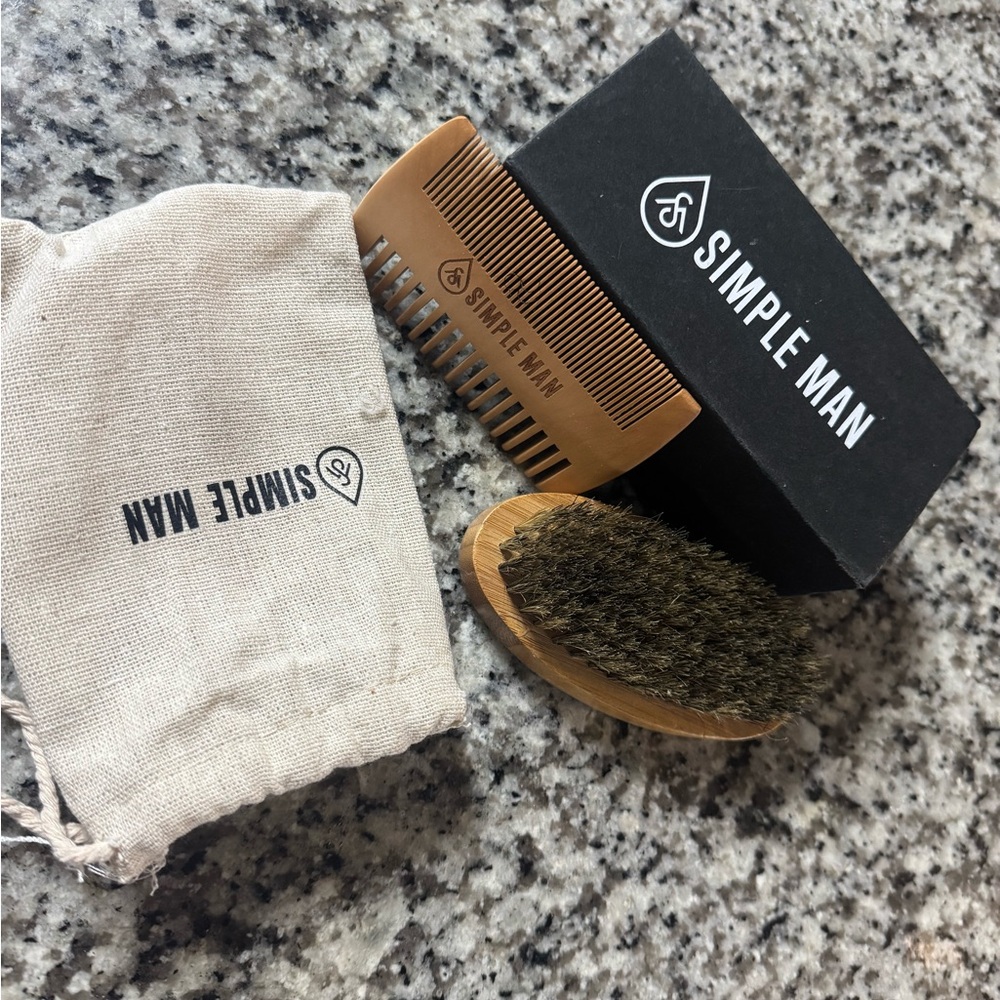 Brown Beard Grooming Set